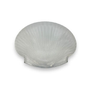 Arcoroc France Coquillage Sea Shell Shape 13" Platter Clear Glass